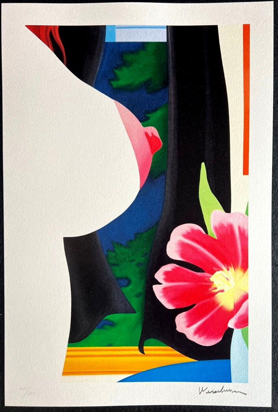 Tom Wesselmann Lithograph Handmade Coa Numbered Signed Op