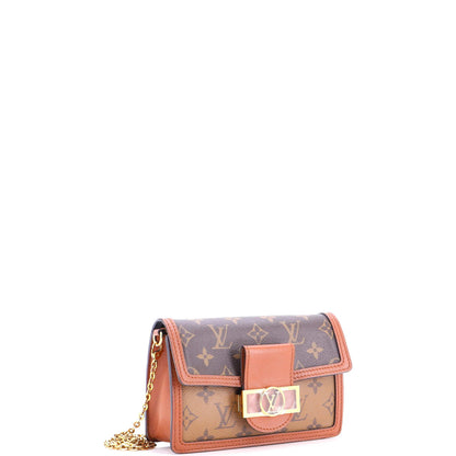 Louis Vuitton Dauphine Chain Wallet Reverse Monogram Canvas