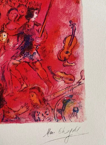 Marc Chagall Lithograph Coa Signed Hand Numbered Limited