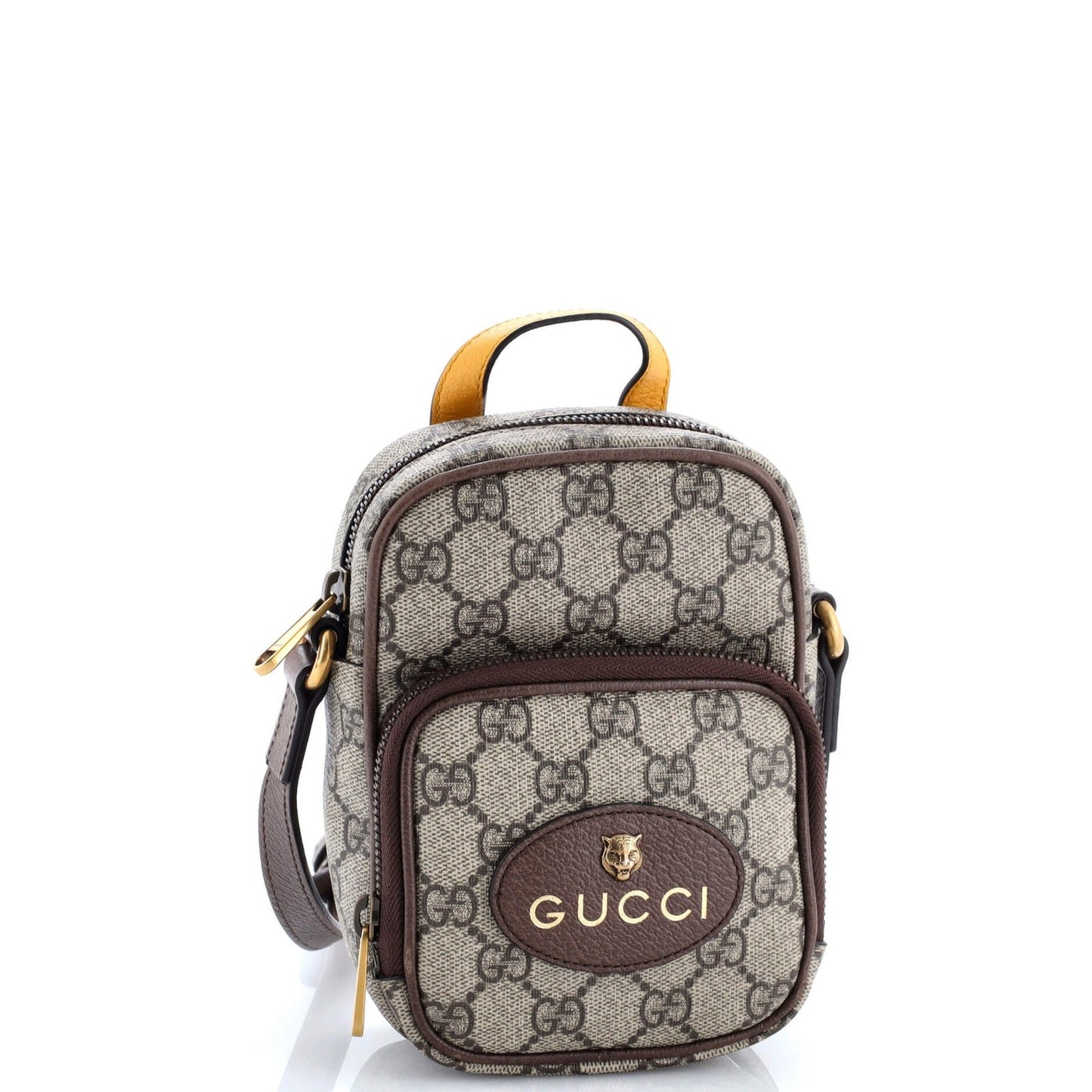 Mini Gucci Neo Vintage Top Handle Crossbody Bag GG Coated Canvas