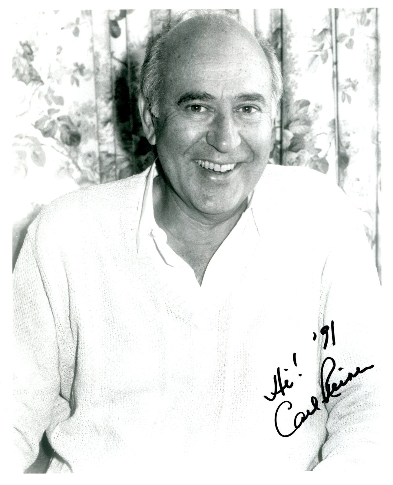 Carl Reiner Autographed 8X10 Photo