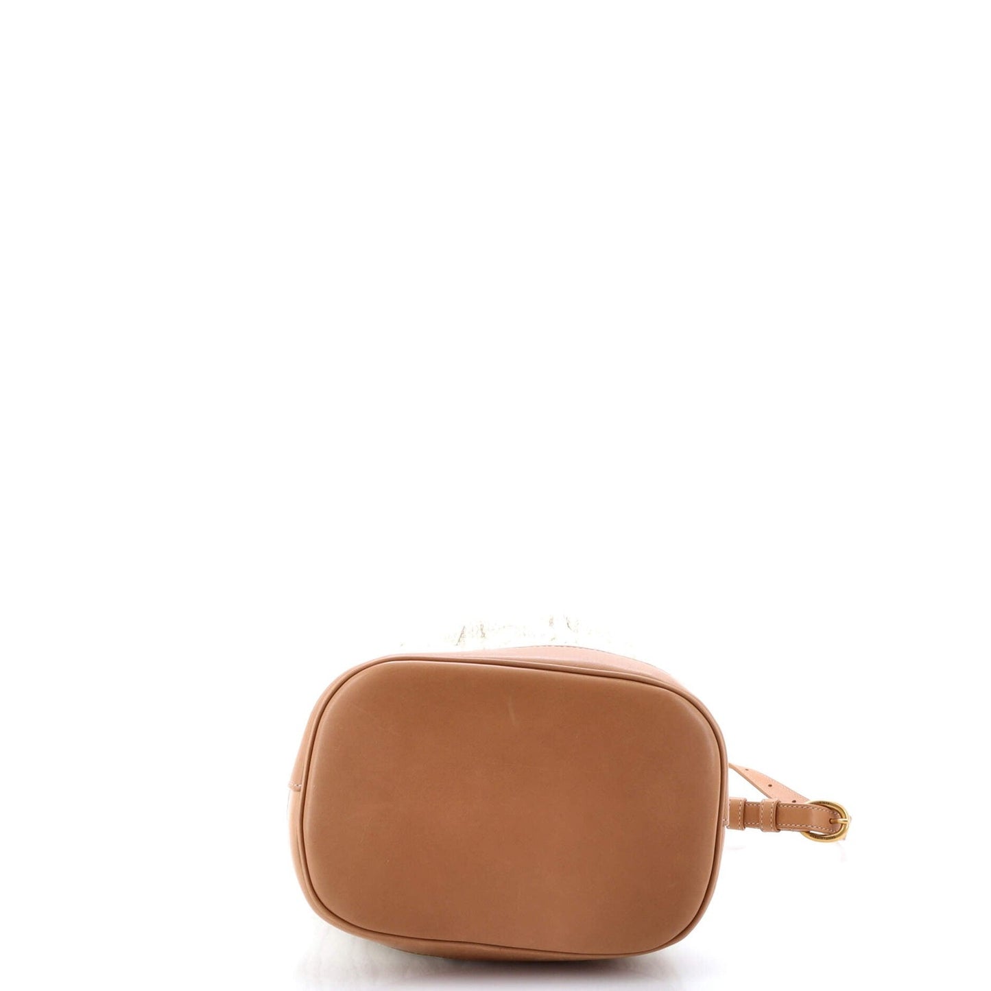 Saint Laurent Le Maillon Bucket Bag Knit Fabric With Leather