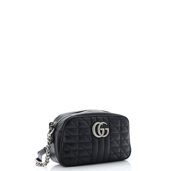 Gucci Gg Marmont Shoulder Bag Mixed Matelasse Leather Small