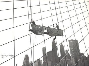 Otto Bettmann Working On The Brooklyn Bridge 