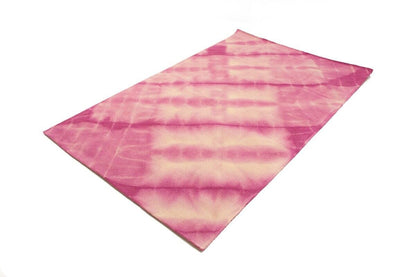 Fuchsia Tie-Dye Design Modern 5X8 Hand-Tufted