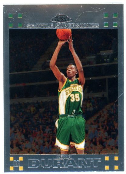 Kevin Durant 2008 Topps Chrome Rookie Card #131