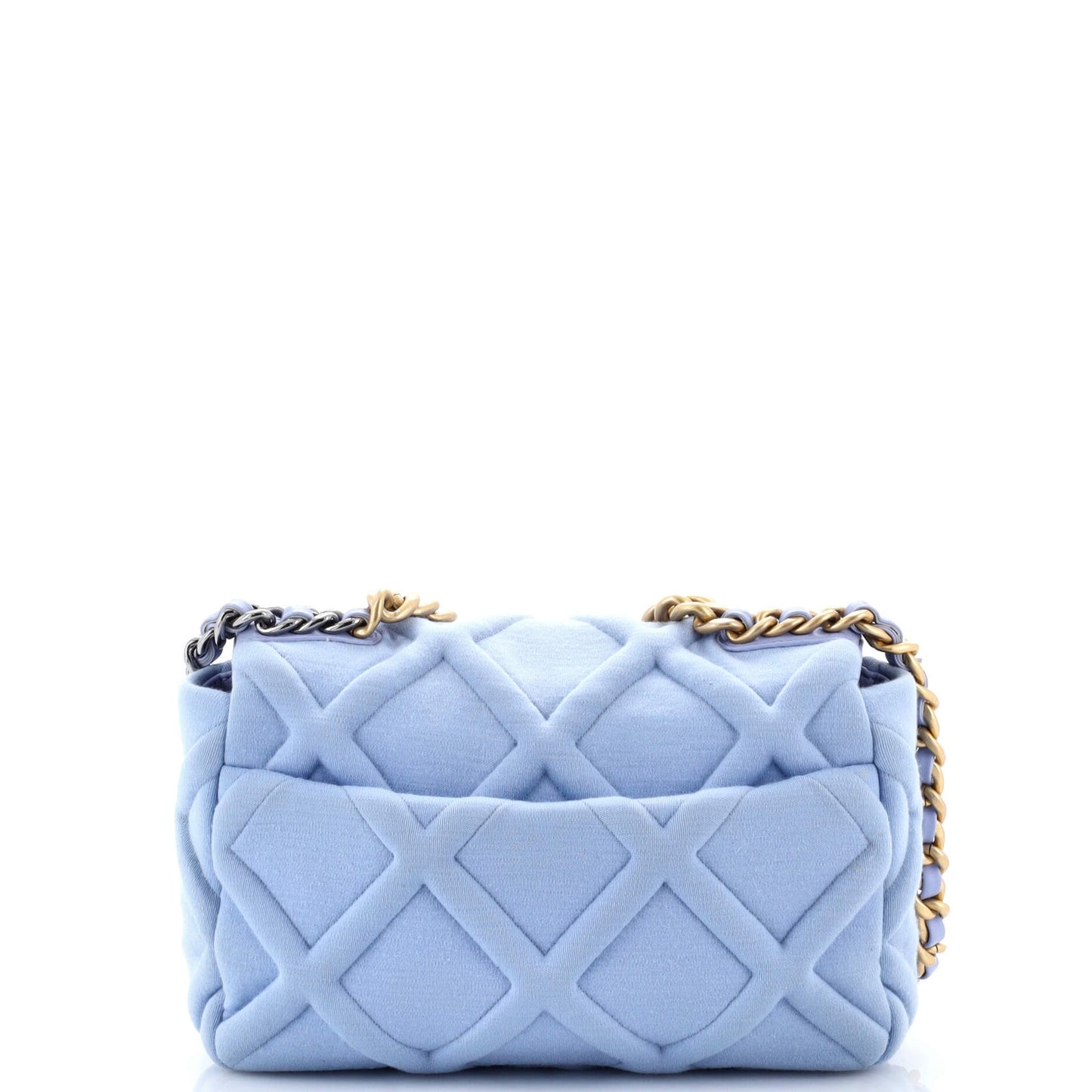 Chanel 19 Flap Bag Quilted Jersey Medium