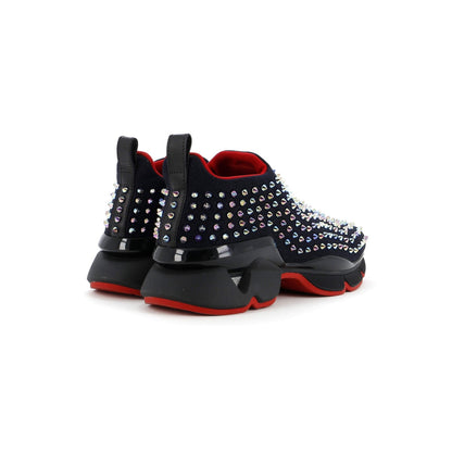 Christian Louboutin Men'S Spike Sock Sneakers Spiked Neoprene