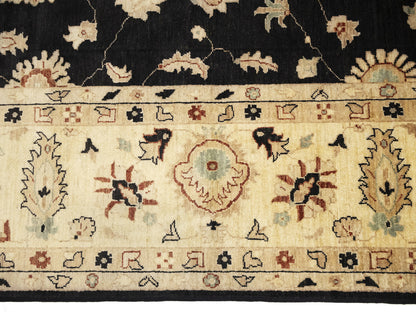 Handmade Floral Peshawar Oriental Rug Large Muted