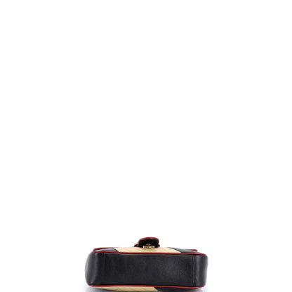 Gucci Gg Marmont Flap Bag Diagonal Quilted Leather Small