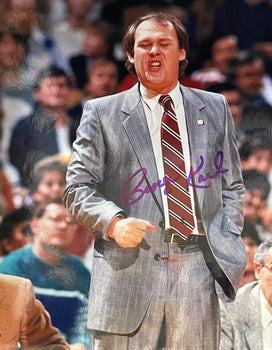 George Karl Autographed 8X10 Basketball Photo