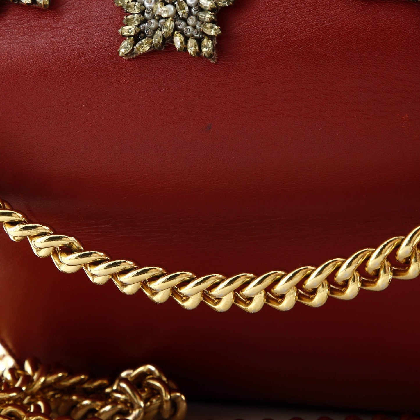 Gucci Padlock Shoulder Bag Embellished Leather Small