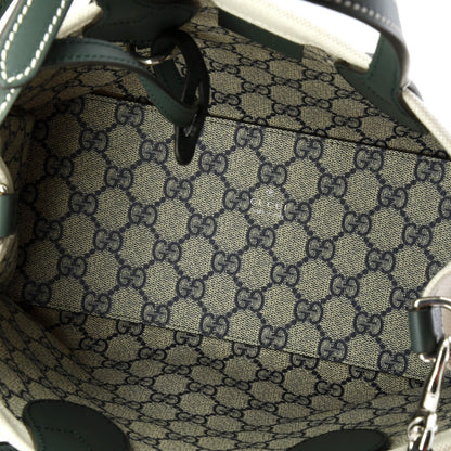 Gucci Logo Shopper Tote Printed Canvas Small