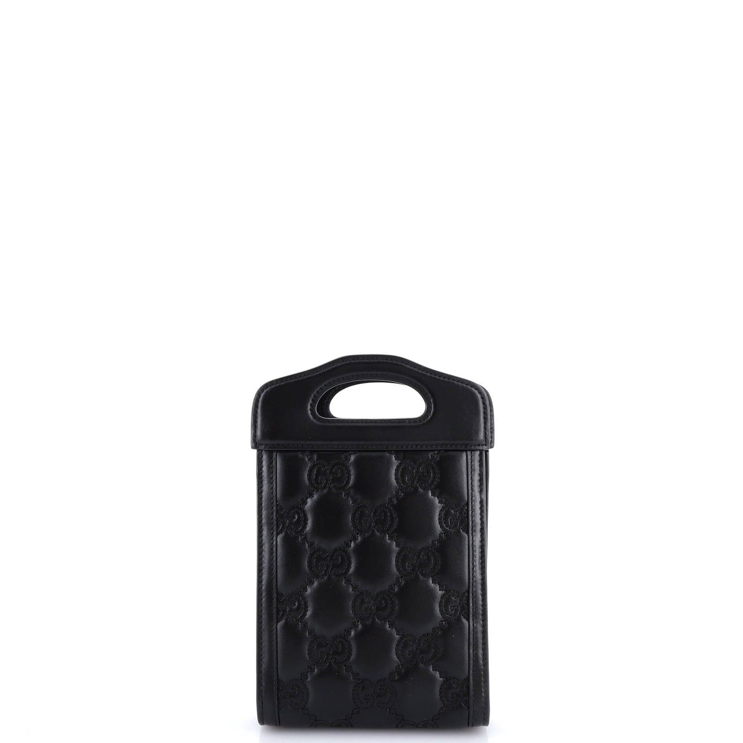 Gucci Top Handle Crossbody Bag Gg Matelasse Leather Mini