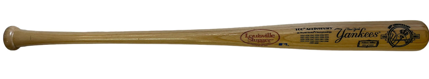 New York Yankees 100Th Anniversay Commemorative Bat Mlb #1394/2003