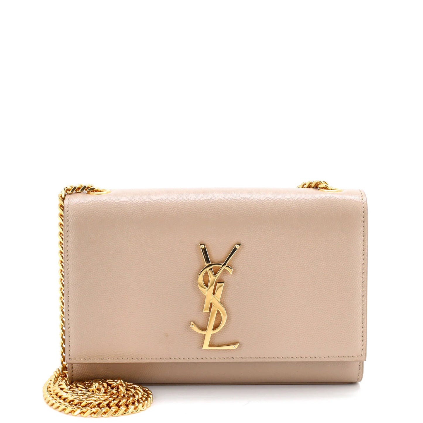 Saint Laurent Classic Monogram Crossbody Bag Grainy Leather Small