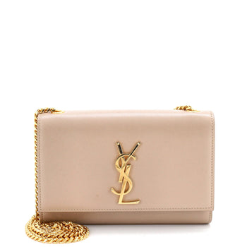 Saint Laurent Classic Monogram Crossbody Bag Grainy Leather Small