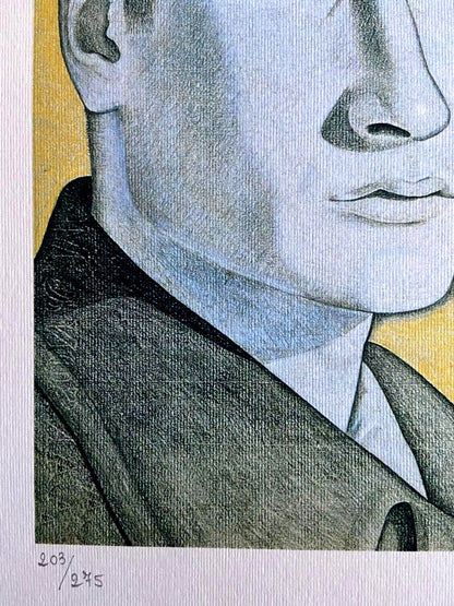 Lucian Freud Lithograph Coa Signature And Stamp