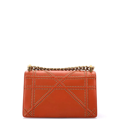 Christian Dior Diorama Flap Bag Studded Leather Small