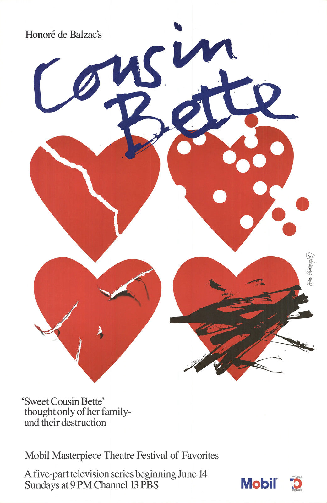 Ivan Chermayeff Sweet Cousin Bette " Offset Lithograph Contemporary