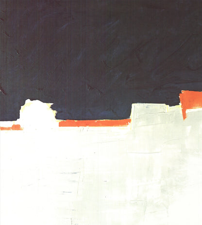 Nicolas De Stael Agrigente " Poster Abstract Expressionist Black