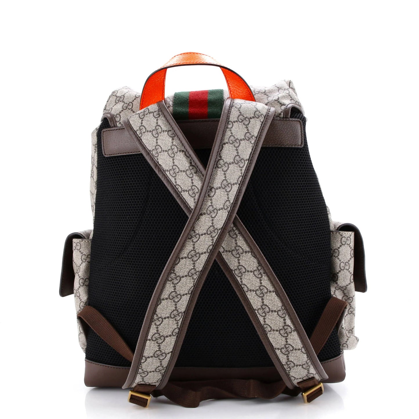 Gucci Ophidia Flap Backpack Gg Coated Canvas Medium