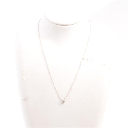 Tiffany & Co. By The Yard Diamond Necklace 0.10Ct Sv925 Silver
