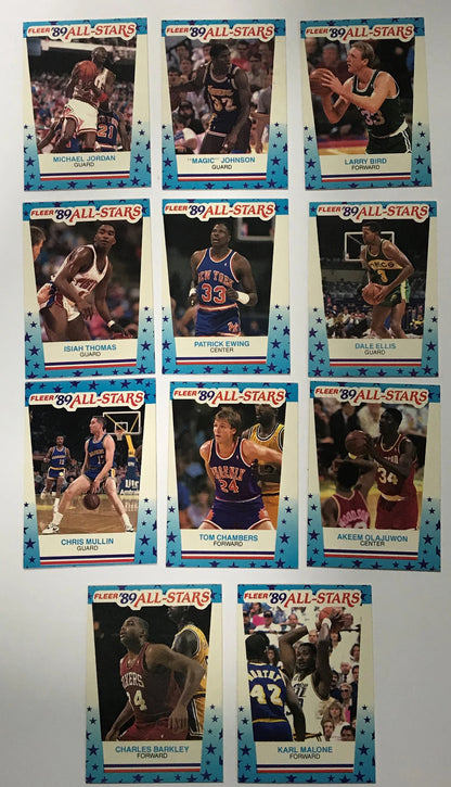 STICKERS COMPLETE BASKETBALL FLEER SET 1989 90