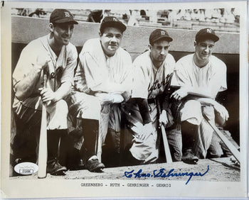 Charlie Gehringer Signed Tigers 8X10 Baseball