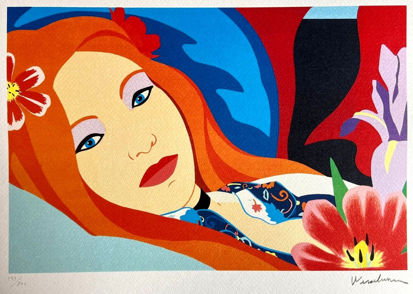 Tom Wesselmann Lithograph Coa Signed Op Numbered By Hand 300 Ex
