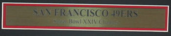 1990 San Francisco Chronicle Newspaper 49Ers Super Bowl Xxiv Champ Framed 166183