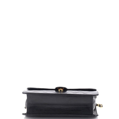 Chanel Vintage Clutch With Chain Quilted Leather Medium