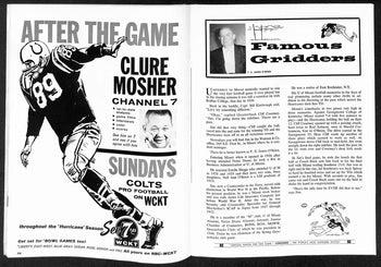 1960 Orange Bowl Miami  Vs Notre Dame College Football Game Program 196682