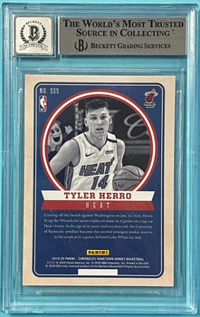 Tyler Herro 2019-20 Panini Hometown Heroes Optic Authentic Beckett 10 Autograph