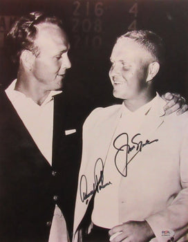 Arnold Palmer/Jack Nicklaus Dual-Signed 11X14 B/W