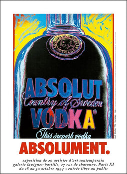 Absolut Vodka Andy Warhol Original Vintage Pop Art Poster  Excellent A 1994