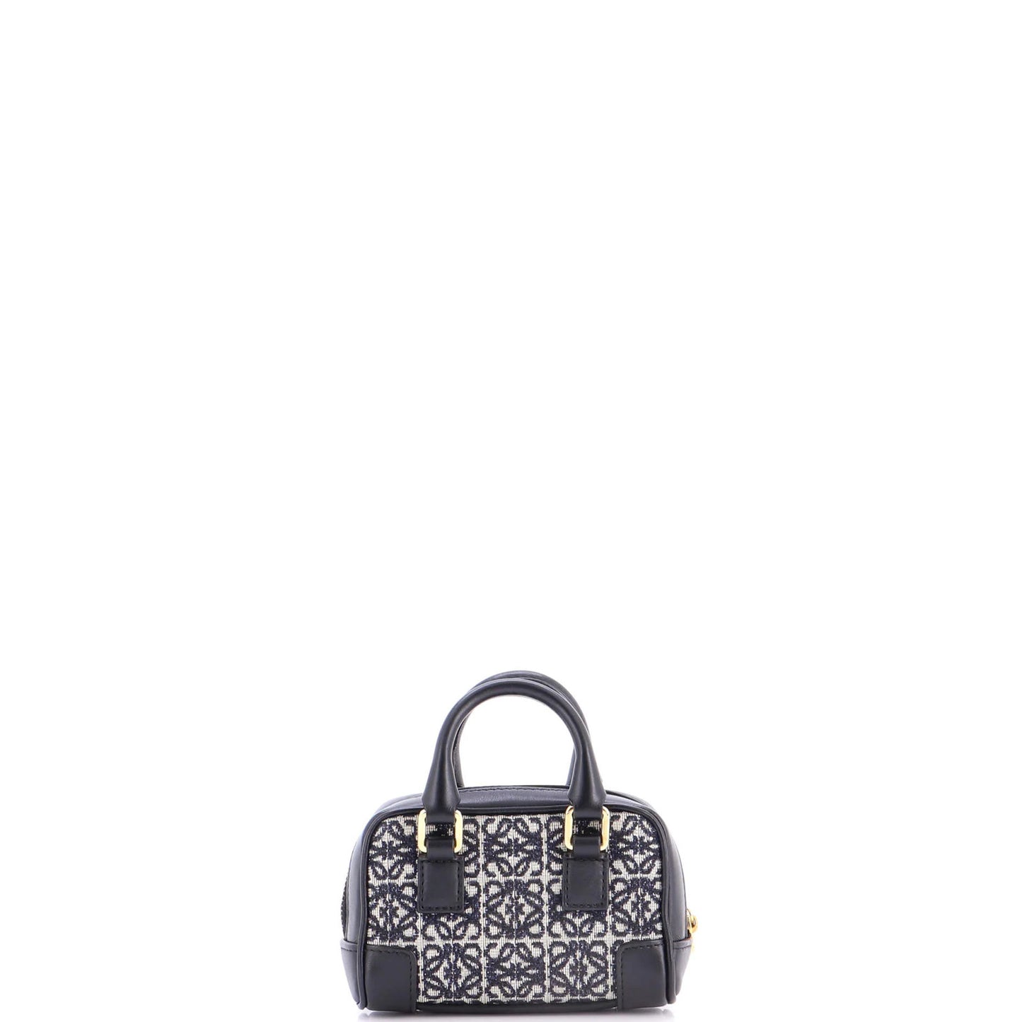 Loewe Amazona Bag Leather And Jacquard Canvas Nano
