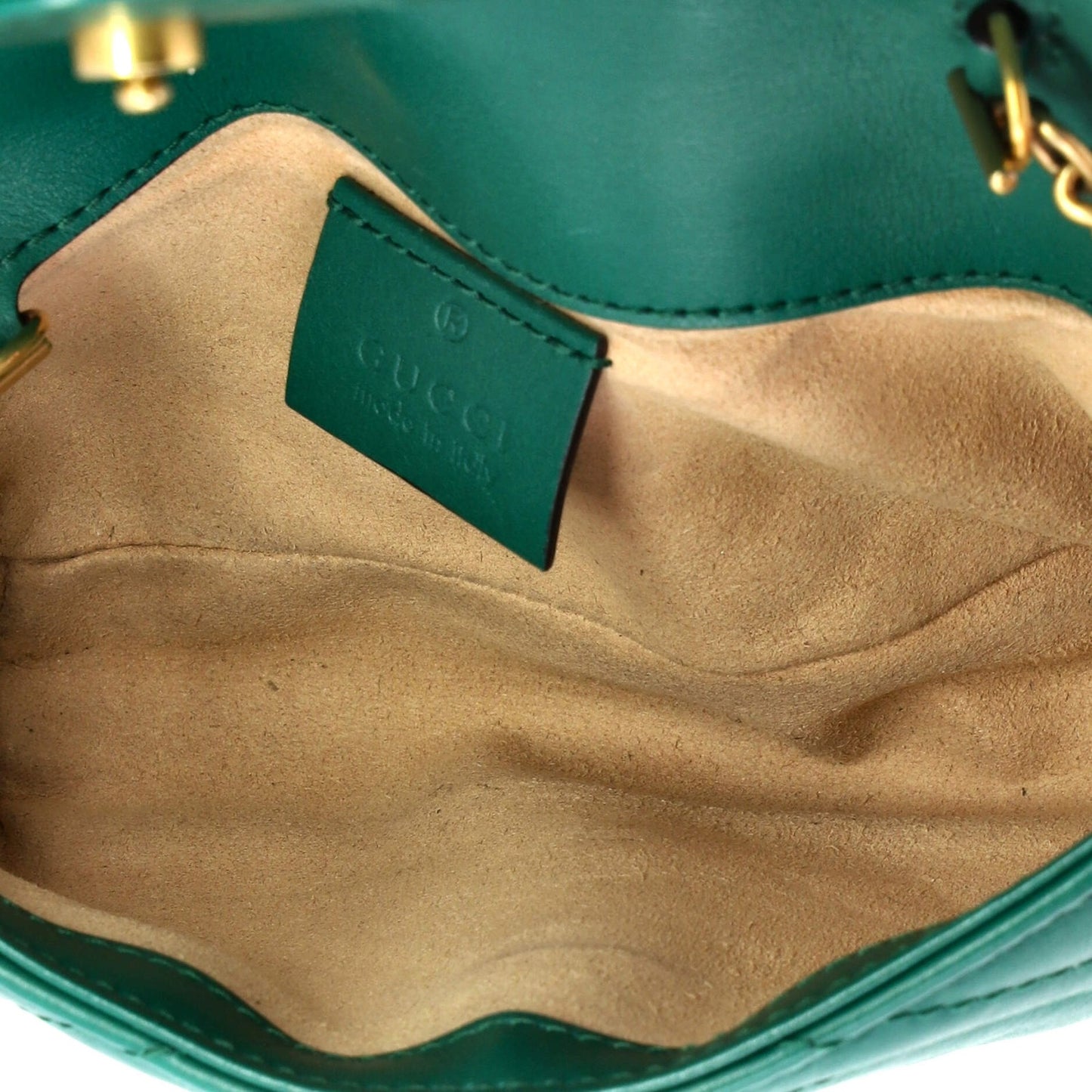 Gucci Gg Marmont Flap Bag Matelasse Leather Super Mini