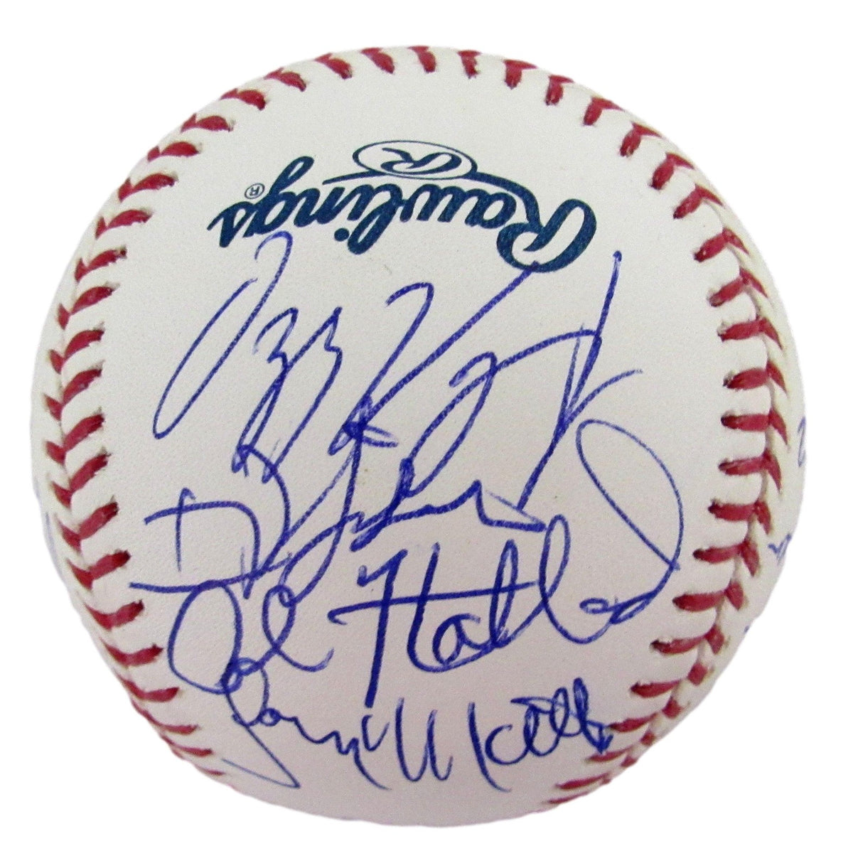 1983 NL Champs Phillies Team Signed by (19) OML Baseball Rose Schmidt HOF 12624