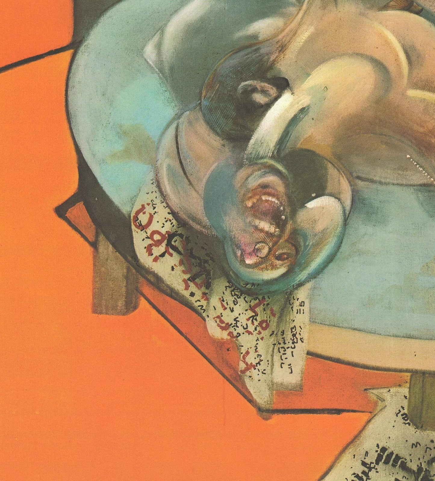 Francis Bacon Figure In A Room " Poster Expressionism Orange