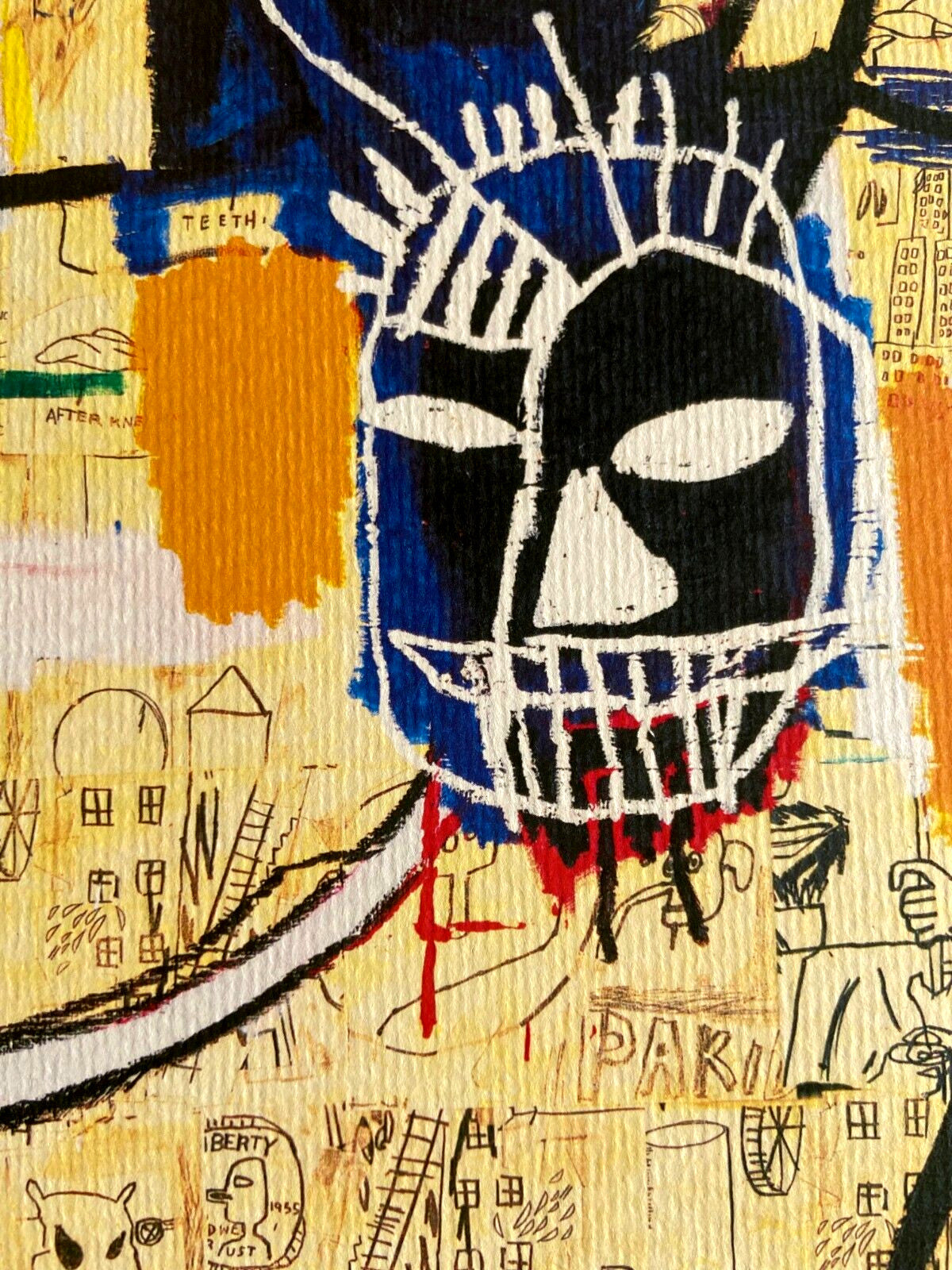 Jean-Michel Basquiat Lithograph Coa Signed Numbered By Hand