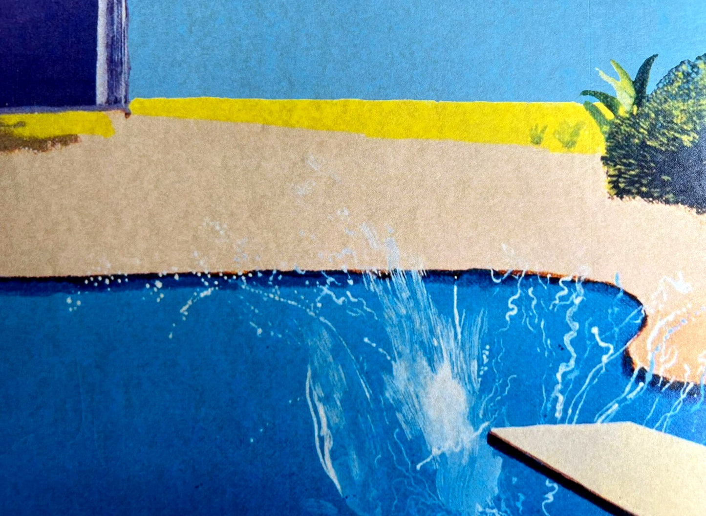 David Hockney Lithograph Handmade Coa Signed Op Numbered In Pencil