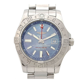 Breitling Avenger 2 Gmt Blue Shell Dial Date A32390 Men'S Used Watch #6142
