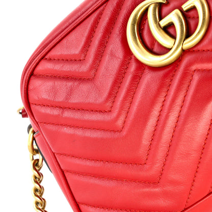Gucci Gg Marmont Shoulder Bag Matelasse Leather Small