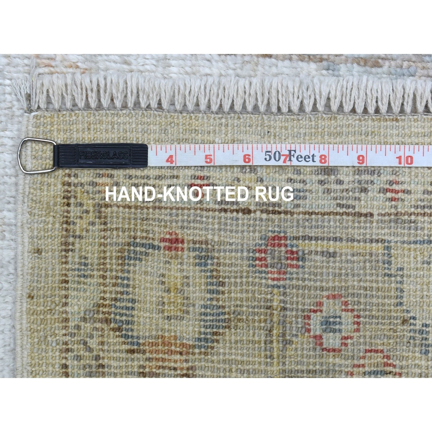 2'9"x16' Washed Out Gray Angora Oushak Wool Hand Knotted XL Runner Rug