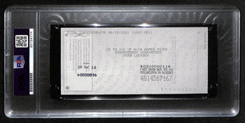 Johnny Unitas Hof Signed/Auto 2001 Bank Check