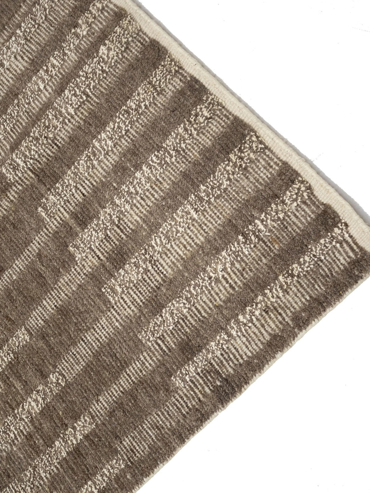 8x10 Hand-Knotted Bas-Relief Modern Oriental Rug Brown Wool Area Carpet