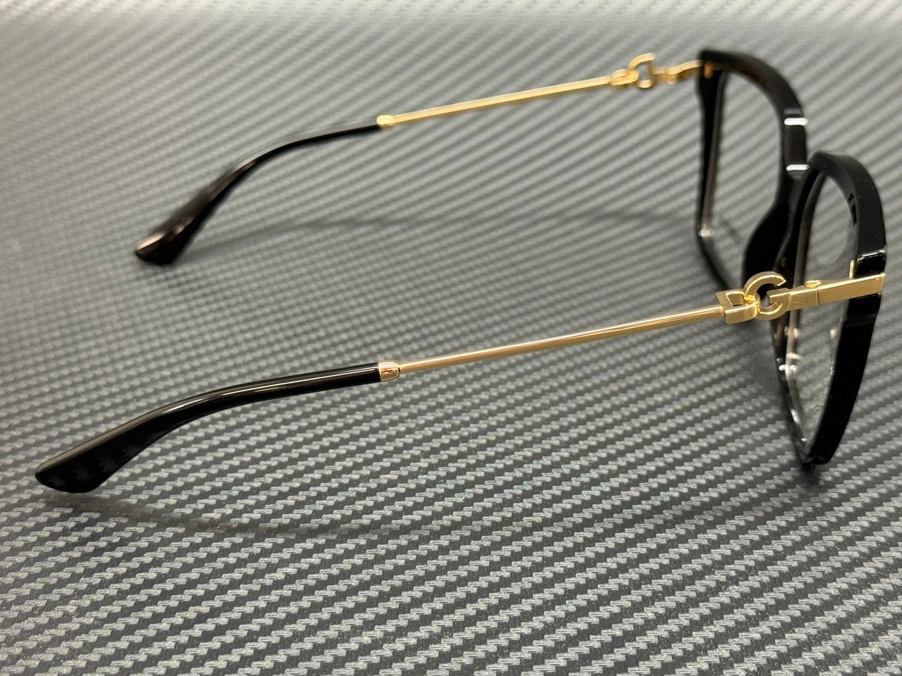 DOLCE & GABBANA DG3397 501 Black Gold Women's 56 mm Eyeglasses