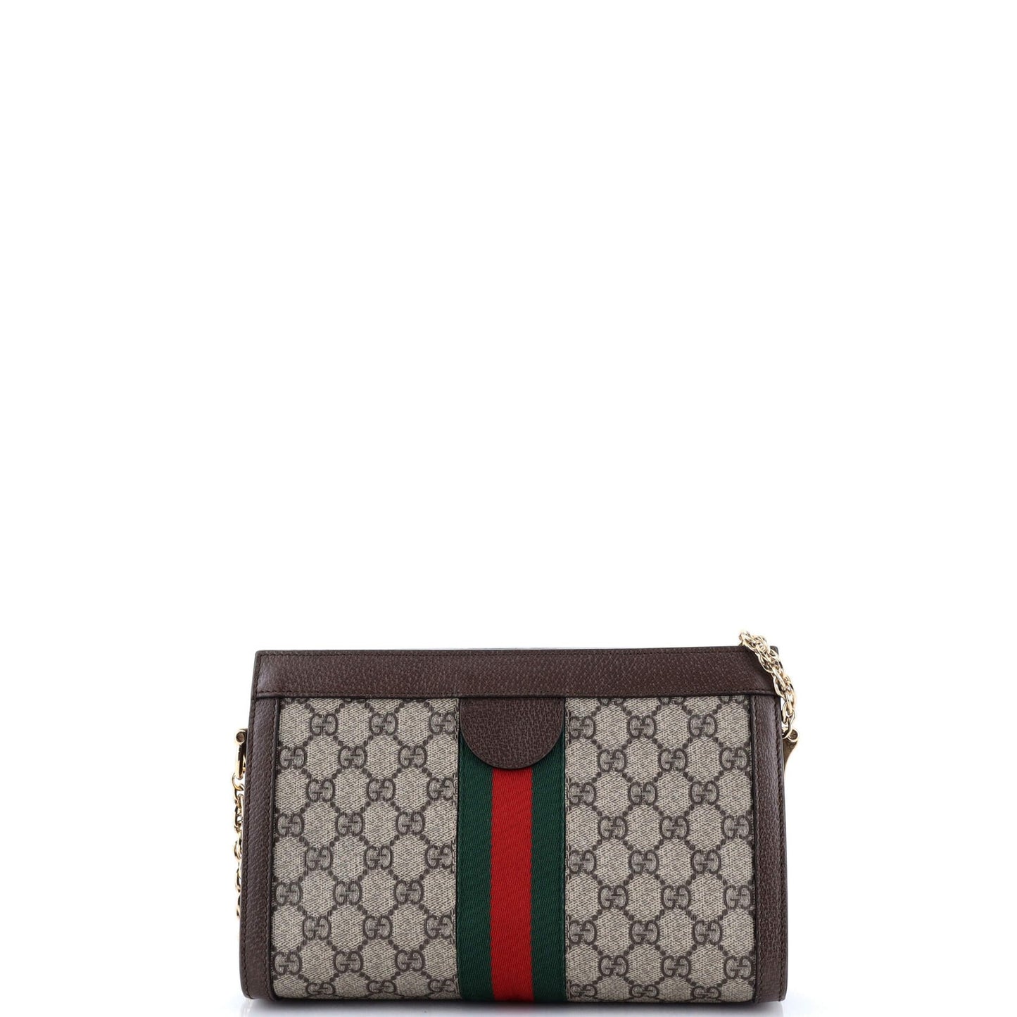 Gucci Ophidia Chain Shoulder Bag Gg Coated Canvas Small
