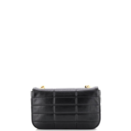 Celine Logo Chain Flap Bag Quilted Goatskin Small